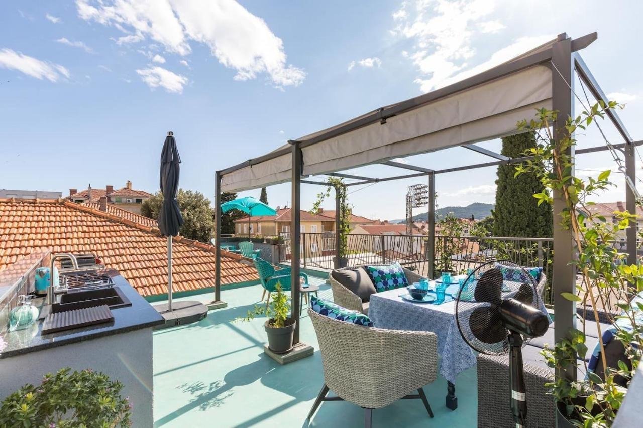 Villa Boutique Triple House With Garden & Roof Terrace Split Exterior foto
