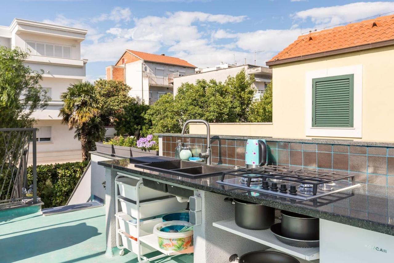 Villa Boutique Triple House With Garden & Roof Terrace Split Exterior foto